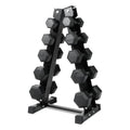 Ritfit 5-650 LBS PVC Encased Hex Dumbbell Sets with Optional Rack for Home Gym, Hand weight with Chrome Handle for Strength Training,Workouts - style: (10+15+20+25+30) 200LBS SET