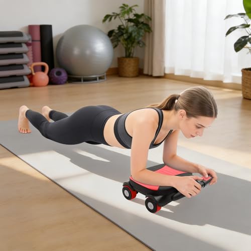Abs Workout Wheel - color: Red