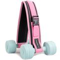Hip Thrust Belt for Dumbbells,Booty Belt for Hip Thrust Slip-Resistant Padding - color: Pink