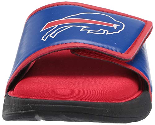 FOCO mens NFL Team Logo Sport Shower Foam Slide Flip Flop Sandals - size: 7-8