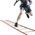GHB Pro Agility Ladder Agility Training Ladder Speed 12 Rung 20ft with Carrying Bag - color: Orange
