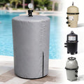 Universal Pool Filter Cover Fits for Inground & Above Ground Pool Cartridge & D.E. Filters, UV-Resistant Waterproof Pool Equipment Cover, All-Season Outdoor Protection