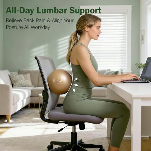 Slim Panda Pilates Ball, 9 Inch Small Exercise Ball, Anti Burst Mini Yoga Ball for Stability, Workout, Barre, Core Strength, Physical Therapy, Balance, Stretching - color: Rose Gold & Lavender
