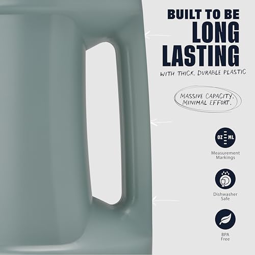 BlenderBottle Hydration Koda V1.5, Half Gallon Water Bottle, 74-Oz, Full-Color Tan - color: Tan, style: Solid