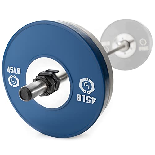 Lock-Jaw Flex Barbell Collars Olympic Barbell Clamps w/Magnet 2 Pcs – Heavy Duty Bar Clamps for 2” & 50mm Olympic Bars – Secure Weight Bar Clamps for Strength Training & Home Gym Accessories - color: Black