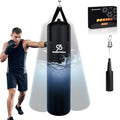 Water Punching Bag 4FT Heavy Bag for Boxing - Adjustable Weight (60 to 120 lbs) with Anti-Leak Design, Heavy-Duty Aqua Training Bag for Adults - color: Diamond Black