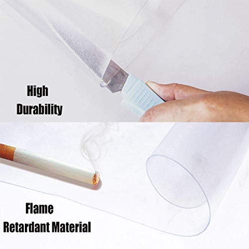 Office Chair Mat for Hardwood Floor, 36"x48" Clear Desk Chair Mat Easy Glide for Rolling Chair, Heavy Duty Vinyl Floor Protector Mat for Home or Office, Easy Clean and Flat Without Curling - size: 36"×48" with Lip (for Hard Floors)