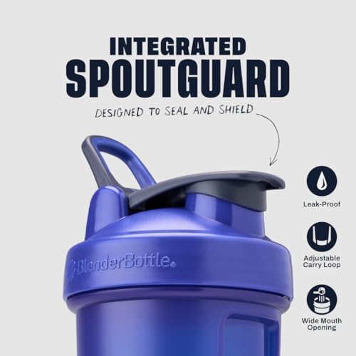 BlenderBottle Classic V2 Shaker Bottle Perfect for Protein Shakes and Pre Workout, 28-Ounce, Reflex Blue - color: Reflex Blue, size: 28 Ounces