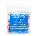 JMU Orthodontic Elastics 5/16 Medium, 100 Pack Dental Rubber Bands | Orthodontic Rubber Bands for Braces, Intraoral Elastic Bands, Latex Free, 4.5 oz, Neon, Made in USA - size: 5/16 Medium