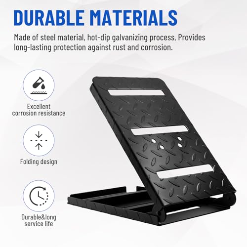 Boat Trailer Tongue Walkway Platform, Folding Design, Heavy Duty Steel Material, Boat Trailer Step Platform, Easy Bolt-On Installation