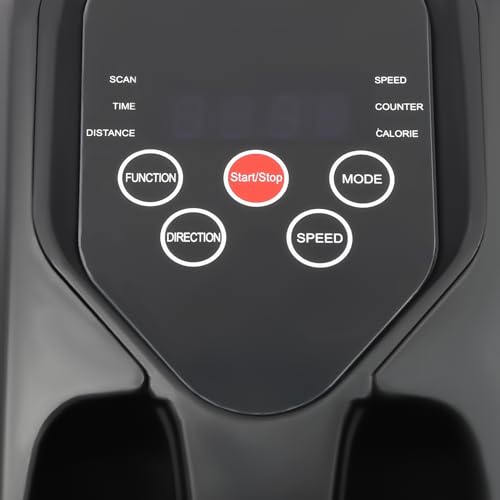Under Desk Elliptical Machine,50W Electric Elliptical Leg Exerciser with 5 Adjustable & Remote Control, Portable Quiet Elliptical Exercise Machine 55.1 lbs Capacity for Homes, Gyms, Hospitals - color: Orange