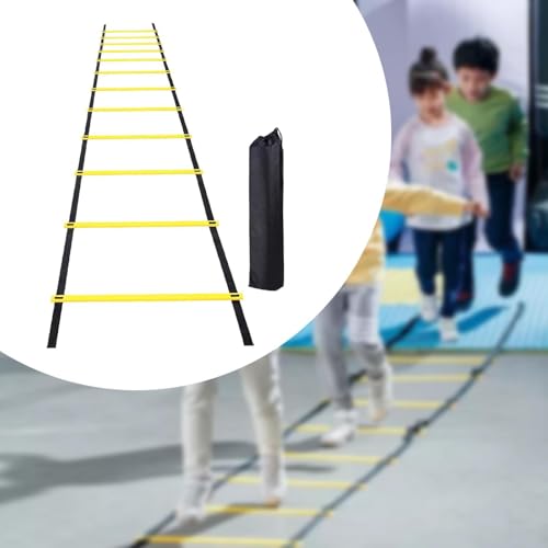 Vaveren Football Agility Ladder Speed Ladder Portable Stairs Fitness Training Jumping Hurdles with Storage Bag Outdoor Sports Folding