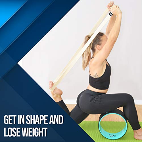 Yoga Wheel 3 Pack - Lose Weight, Get in Shape and Get Fit | Three Pack Yoga Wheel Set for Home Exercise and Workout - Improve Posture