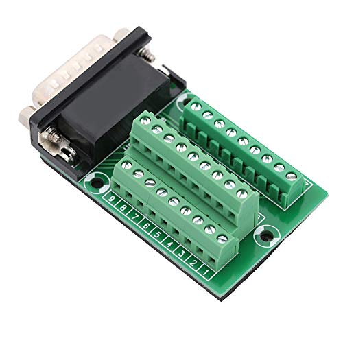 26 Pin DB26 D-SUB Male Adapter to PCB Terminal Module Board Connector with Insulating Mat