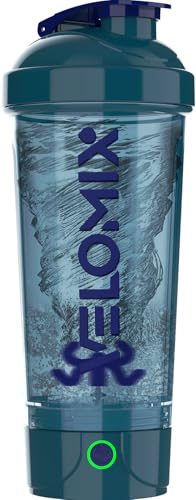 VELOMIX Electric Protein Shaker Bottle - 24 oz | USB-C Rechargeable | Leak Proof Shaker Cups for Protein Shakes | Portable Blender for Shakes and Smoothies (Electric - Blue) - color: Electric - Blue