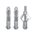 30 pcs Molly Bolts, Metal Drywall Anchors, Heavy Duty Zinc Plated Steel Molly Bolt (M6-52) - color: silver