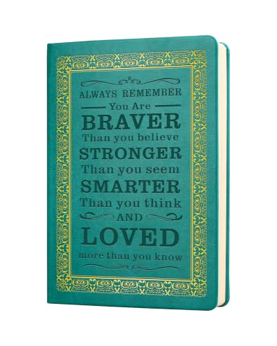 JOHSBYD Journal for Women - A5 Lined Hardcover Notebook and Diary for Teen Girls, 200 Pages 100GSM Bleedproof Paper, Inspirational Back to School College Supplies (Green) - color: Green