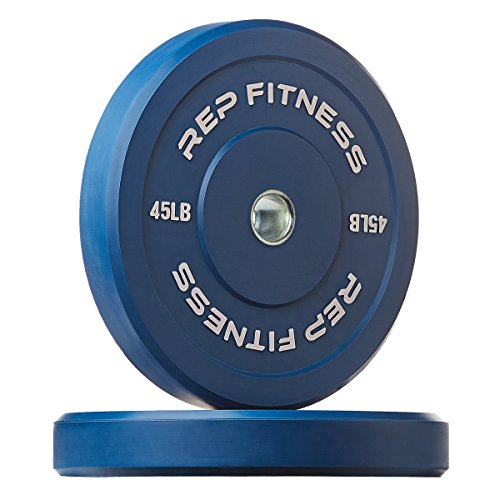 REP Color Bumper Plates LB Olympic Barbell Weights – Rubber Training Discs for Home Gym Strength Lifting, Low Bounce Durable, Weight Pairs & Sets 10 15 25 35 45 Pound Options - color: K. 370lb Color Set