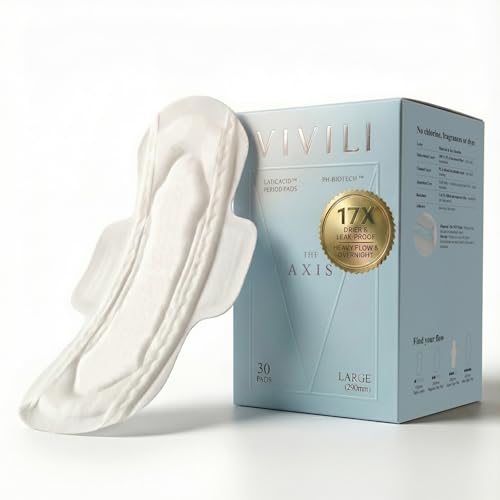 Heavy Flow Pads with Wings Large 11.5" — 17x Drier, Zero Re-Wet | pH-Balanced for Sensitive Skin | Plant-Based Super Absorbent Menstrual Pads, Unscented & Breathable (30 Count) - size: Super-30ct