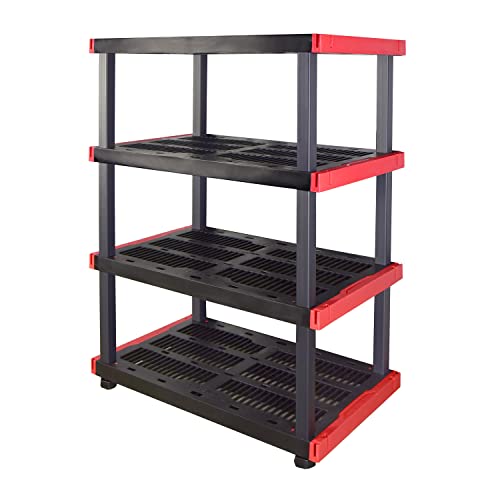 CX Craftsman 4-Tier Highly Durable Storage Rack, 4 Shleves That Support up to 200lbs/shelf, Organization and Storage, Weather-Resistant Design, Easy Assembly, American Made (55H x 40W x 24D) - style: 4-Tier