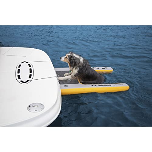 SOLSTICE Inflatable Pup Plank, Dog Water Ramp for Boats & Docks, Boost Step - size: Mini (30 Pounds)