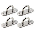 Ceiling Wall Mount Hook Heavy Duty Anchor 1/4" 6mm 304 Stainless Steel Great for Yoga Swings Hammocks/Boat Rigging/Marine Deck Hardware/Suspension Training Straps - color: 6mm ellipse