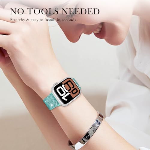 LETOID Stretchy Bands for Apple Watch Band Women Men Adjustable Solo Loop | Skin-Friendly Elastic Nylon Replacement Strap, iWatch Series 11 10 9 8 7 6 5 4 3 2 1 SE Ultra 49 46 45 44 42 41 40 38mm - color: 3-Pack: Purple / Pink / Teal, size: 38mm/40mm/41mm