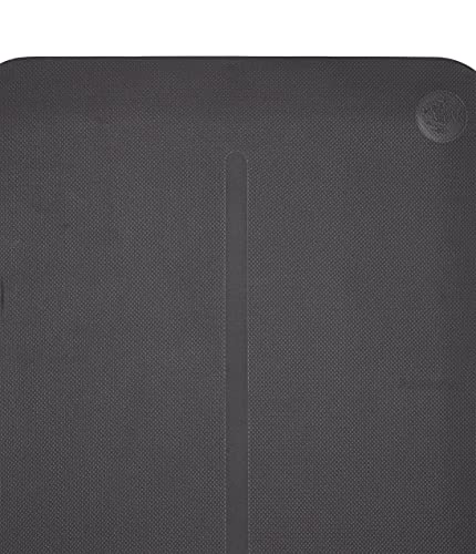 Manduka Begin Yoga Mat 68" - 5mm Cushioning | Comfortable, Lightweight & Reversible with Alignment Stripe | Budget-Friendly | 68 x 24 inches - style: Steel Grey Mat