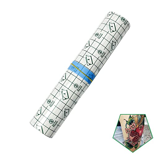 Tattoo Aftercare Bandage Roll 8" x 2 Yard - Waterproof Transparent Film for Tattoos Initial Healing and Skin Repair Adhesive Supply Wrap - size: 8 x 72 Inch