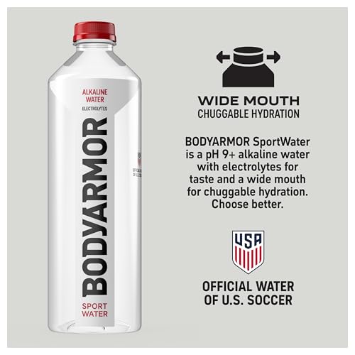 BODYARMOR SportWater Alkaline Water, Superior Hydration, High Alkaline Water pH 9+, Electrolytes, Perfect for your Active Lifestyle, 1.5 Liter (Pack of 12) - size: 50.7 Fl Oz (Pack of 12)