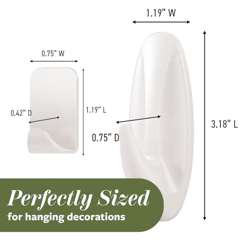 Command Mixed Hooks Pack, Radiant Pearl, 6/Pack (PRMHP-6ESF) - color: Radiant Pearl