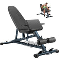 1000 LBS Adjustable Weight Bench with Roman Chair, Utility Workout Bench for home gym MAX Sit/Decline/Incline Up Bench Press Exercise Equipment 75°to -20°FID Strength Training - color: Black