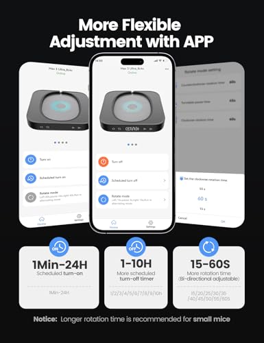 meatanty Undetectable Mouse Mover with APP Remote Control and Timer Function, Super-Silent Mouse Jiggler Device Move Randomly, Automatic Wiggler Shaker Giggler Keep Computer Laptop Active - style: Mechanical Mouse Jiggler with App