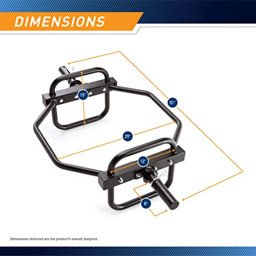 Marcy Olympic Hex Trap Bar Multiple Style Available - color: Black, assembly required