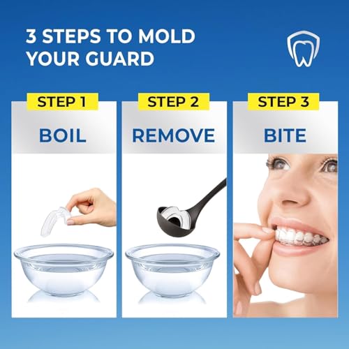 Mouth Guard for Grinding Teeth at Night: Mouth Guard for Sleeping - Comfortable & Reusable Night Guards for Teeth Grinding with Retainer Case (1.8 * 2.2 in) - size: 1.8*2.2 in
