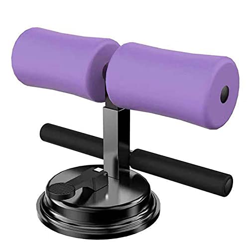 ZHIMEI Sit Up Equipment Bar for Floor, Adjustable Self-Suction Portable Sit Up Assistant Device, Abdominal Fitness Equipment with Comfortable Padded Ankle Sit Up Bar with Sit-Up Foot Holder - color: Blue