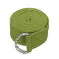 Yoga Strap for Stretching, Athletic Stretch Band with Adjustable Metal D Ring Buckle Yoga Bands - color: Dark Green, size: 8.2ft
