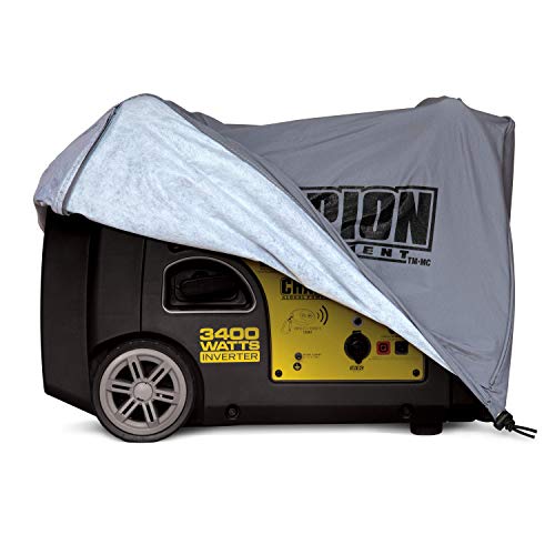 Champion Power Equipment Weather-Resistant Storage Cover for 3000 to 5500-Watt or Higher Inverter Generators | Weather-resistant vinyl protects from sun, rain, snow and dirt, zippers for handle access, elastic base for a snug fit - size: (Pack of 1)