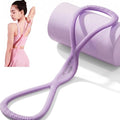 Resistance Bands with Handles,Figure 8 Resistance Band Elastic Fitness Bands Exercise Band for Home Yoga Gym Workout - color: Purple-15LB
