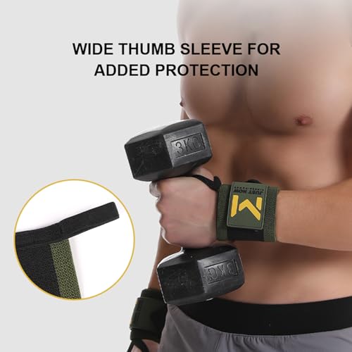 Pro-Grade Weightlifting Wrist Wraps (24") for Gym, Strength Training, and Powerlifting(1 Pair) - Heavy-Duty Thumb Loop Straps for Maximum Wrist Support in Bodybuilding & Fitness (Men & Women) - color: Red&Black