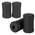 Foam Foot Pads Rollers Two Pair for Home Gym Exercise Machines Equipments Replacements with 1 Inch(2.5cm) Rod (Foam 4.53" X 2.56" Od X 0.87" Id) - color: Foam 4.53" X 2.56" Od X 0.87" Id