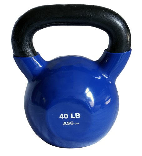 Ader Vinyl Kettlebell 5, 8, 10, 12, 15, 18, 20, 25, 30, 35, 40, 45,50 Lb - size: 40.0 Pounds