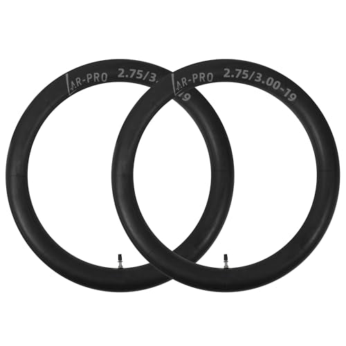 AR-PRO 2-Pack 2.50/3.00-18 Heavy-Duty Motorcycle Inner Tubes, 3mm Butyl Rubber with TR4 Valve Stem, Fits 80/90-18 80/100-18 90/90-18 Tires for Dirt Bike, Enduro, Dual Sport & Off-Road - size: 2.75/3.00-18"
