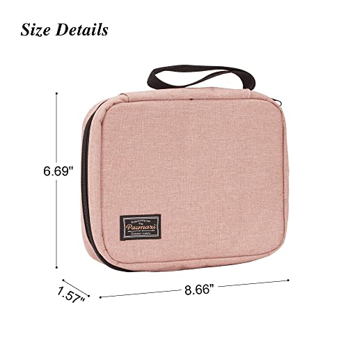 PACMAXI 20 Watch Bands Storage Carrying Case Compatible with Watches,Expandable Watch Band Holder Stores 20 Watch Bands Fit for Most Sizes of Watch Straps,Organizer for Watch Bands, Bag Only (Pink) - color: 1-pink