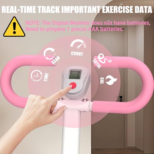 Stair Stepper for Home, Vertical Climber Machine for Full-Body Exercise,265lbs Home-Upgrade Climber Fitness Equipment with Stable Frame Adjustable Handlebar for Women Men - color: Pink
