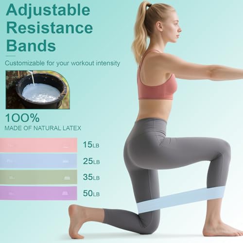 Pilates Kit, Home Pilates Equipment Set with Pilates Ring, Pilates Ball and 5 Resistance Bands, Core Strength Training Workout Kit for Flexibility & Muscle Toning - color: Lake Blue