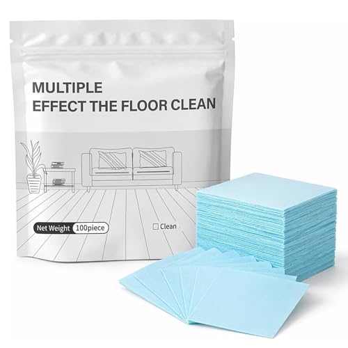 Multi Surface Floor Cleaning Tablets, 100 Piece Floor Cleaning Tablets Multi Surface Cleaner, Multiple Effect the Floors Clean, Concentrated Cleaner for Hardwood, Tile, Laminate and More (1 Pack)