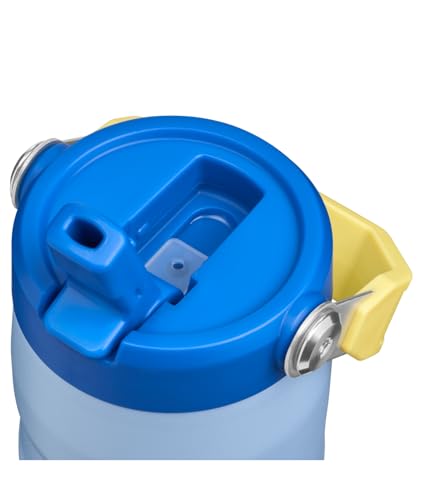 STANLEY IceFlow Flip Straw 2.0 Water Bottle 16 oz | Built-In Straw with Larger Opening | Lightweight and Leak Resistant | Insulated Stainless Steel | BPA-Free | Cornflower Admiral Blue - color: Cornflower Admiral Blue, size: 16 Ounces