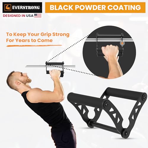 EVERSTRONG T Bar Row Attachment with V Bar Attachment Landmine Handle - 360 Swivel Landmine Attachment for Barbell for Full-Body Workout in Home Gym - Small Spaces - Deadlifts Squats Landmine Stand - style: 2" Base with V Grip