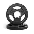 LIONSCOOL 2-Inch Rubber Olympic Grip Weight Plates for Strength Training, Weightlifting, Solid Cast Iron Plate for Barbell in Single/Pair/Set for Home & Gym (2.5-45LB), One Year Warranty - style: 5LB PAIR